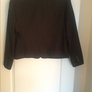 Blazer- cropped brown. Size 14.